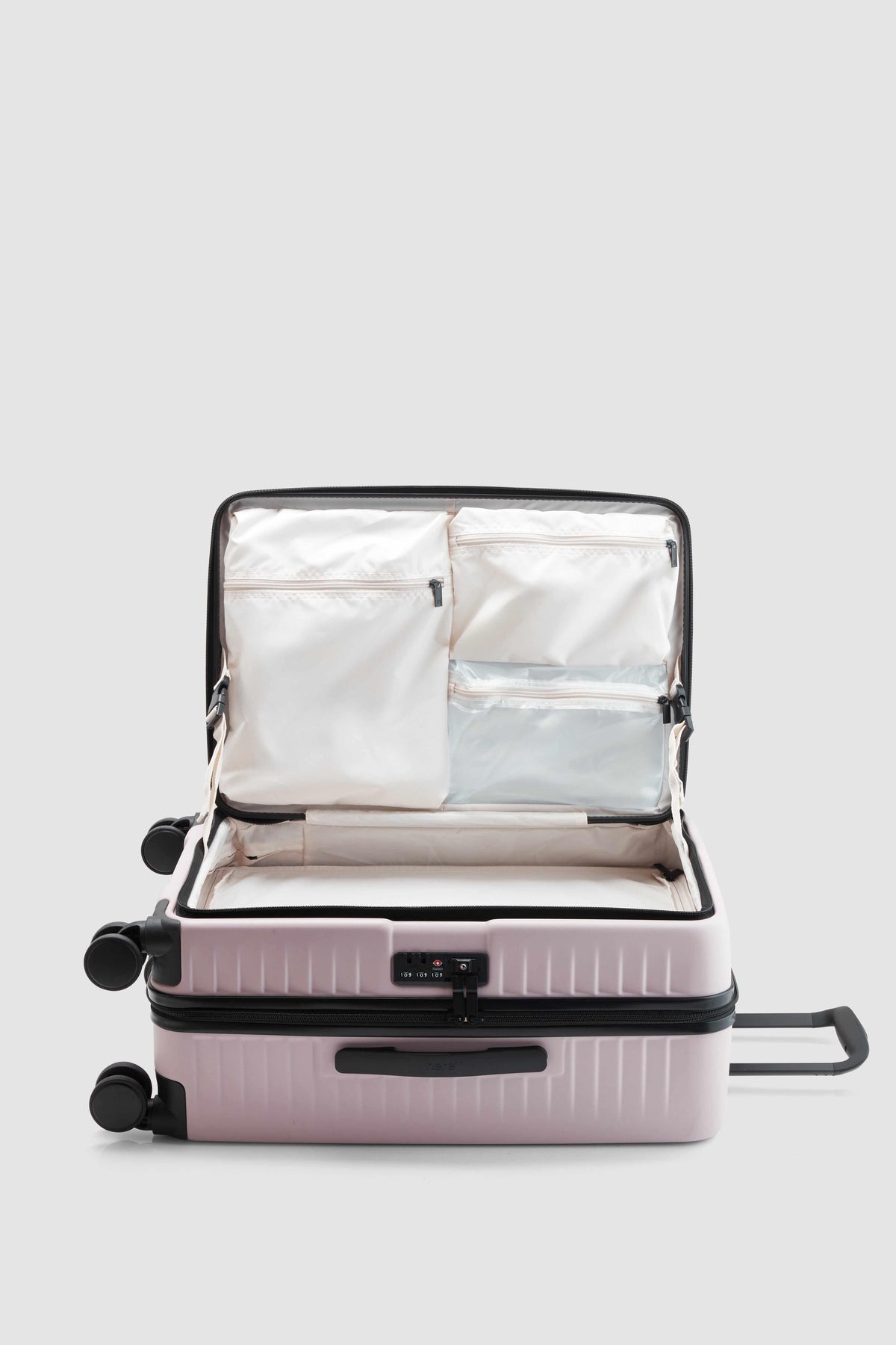 Pink Venture Dual Open Suitcase Set | Cabin & Checked Luggage ...