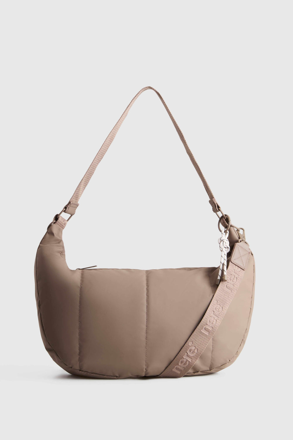 Coated Crescent Crossbody Bag