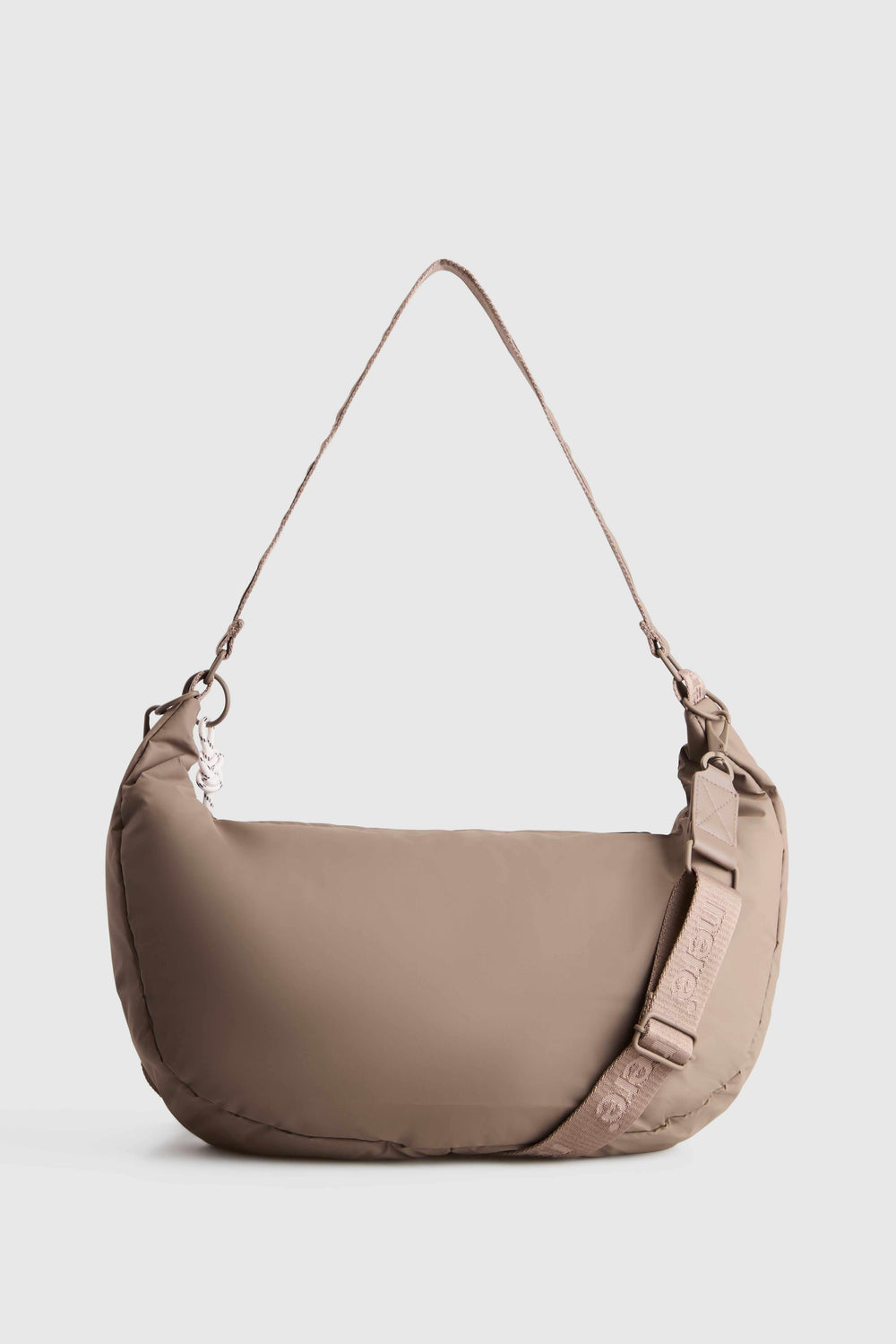 Coated Crescent Crossbody Bag