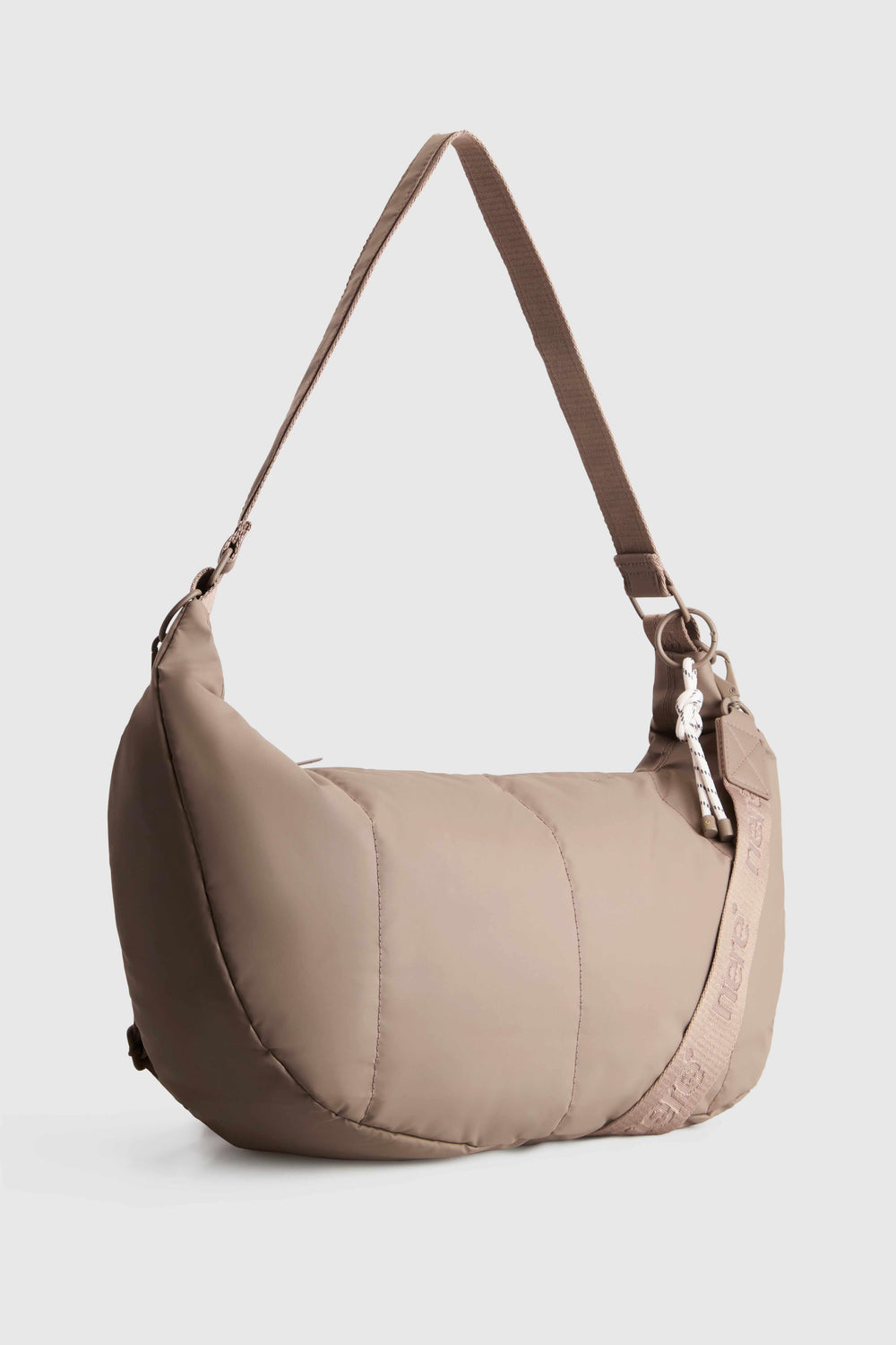 Coated Crescent Crossbody Bag
