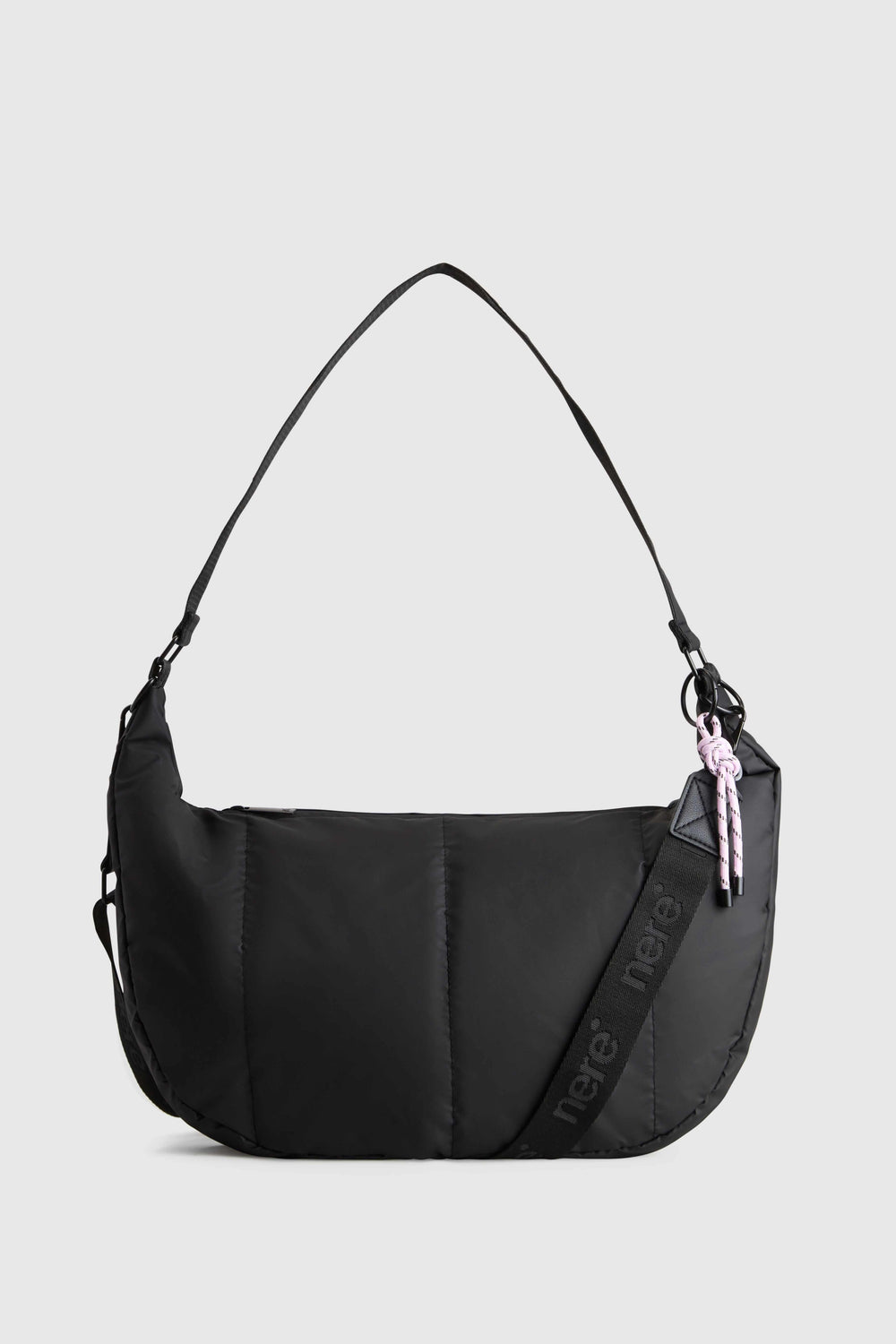 Coated Crescent Crossbody Bag