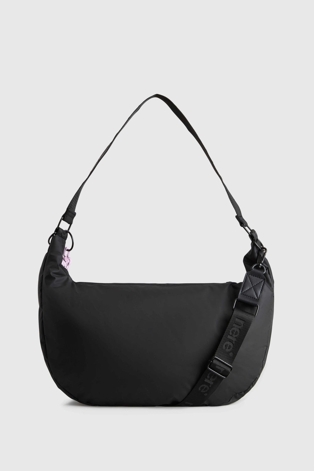 Coated Crescent Crossbody Bag