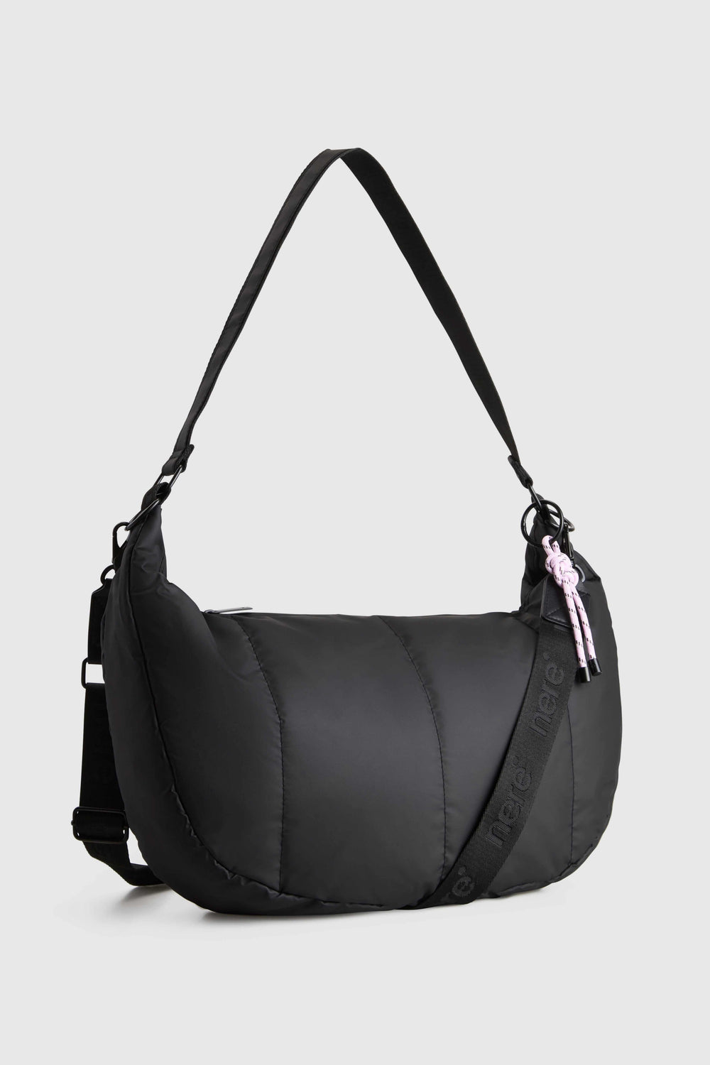 Coated Crescent Crossbody Bag
