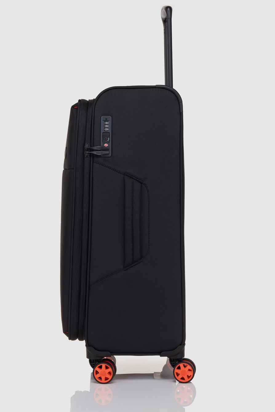 Edit 69cm Suitcase Black Orange NereTravel UK