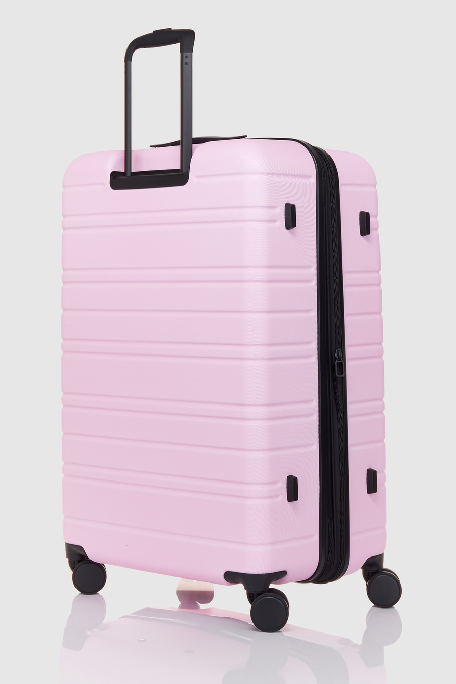 Pink shell suitcase on sale